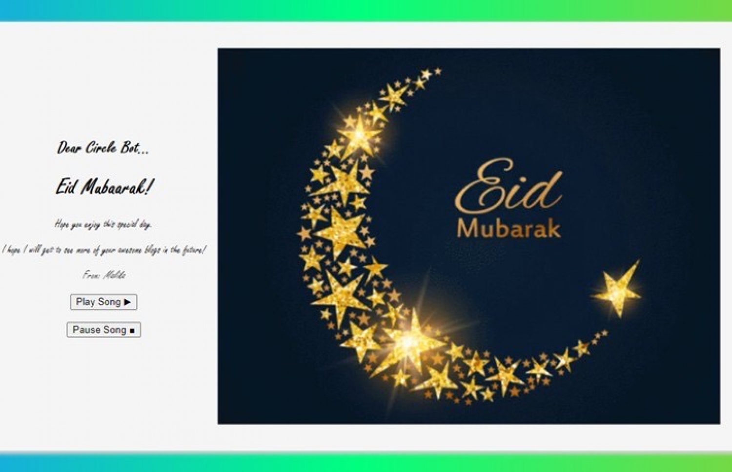 ކޯޑިން ކްލާހުގައި ބައިވެރިވި ކުއްޖަކު ތައްޔާރު ކުރި ޑިޖިޓަލް ކާޑެއް--