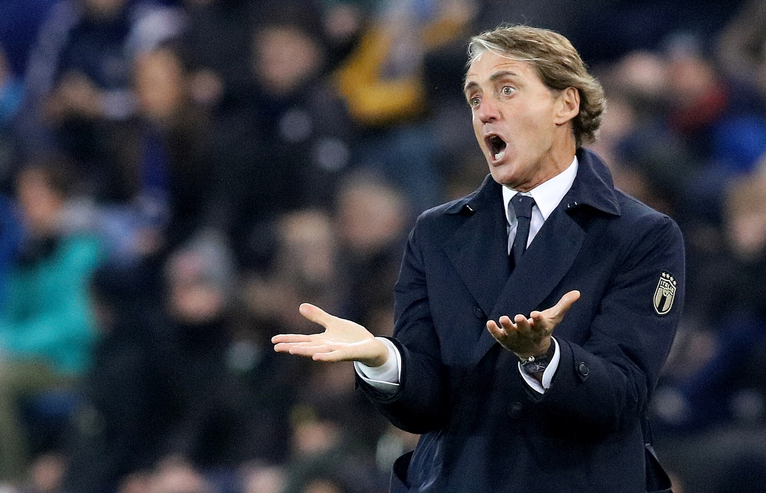 އިޓަލީގެ ކޯޗް ރޮބާޓޯ މަންޗިނީ: އޭނާ ބުނީ އިޓަލީއަށް ސީދާ ކޮލިފައި ނުވެވުނީ ފުރުސަތުތައް ބޭނުން ނުކުރެވުމުން ކަމަށް. -- ފޮޓޯ: އޭއެފްޕީ