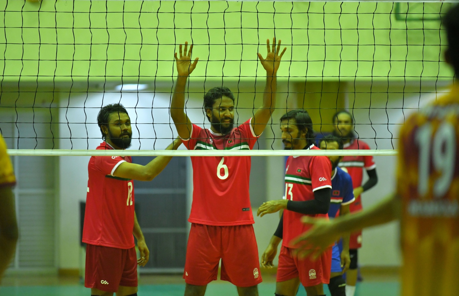 ރާއްޖެ އާއި ލަންކާ ކުޅުނު މެޗުގެ ތެރެއިން --- ފޮޓޯ: ރައީސް އޮފީސް