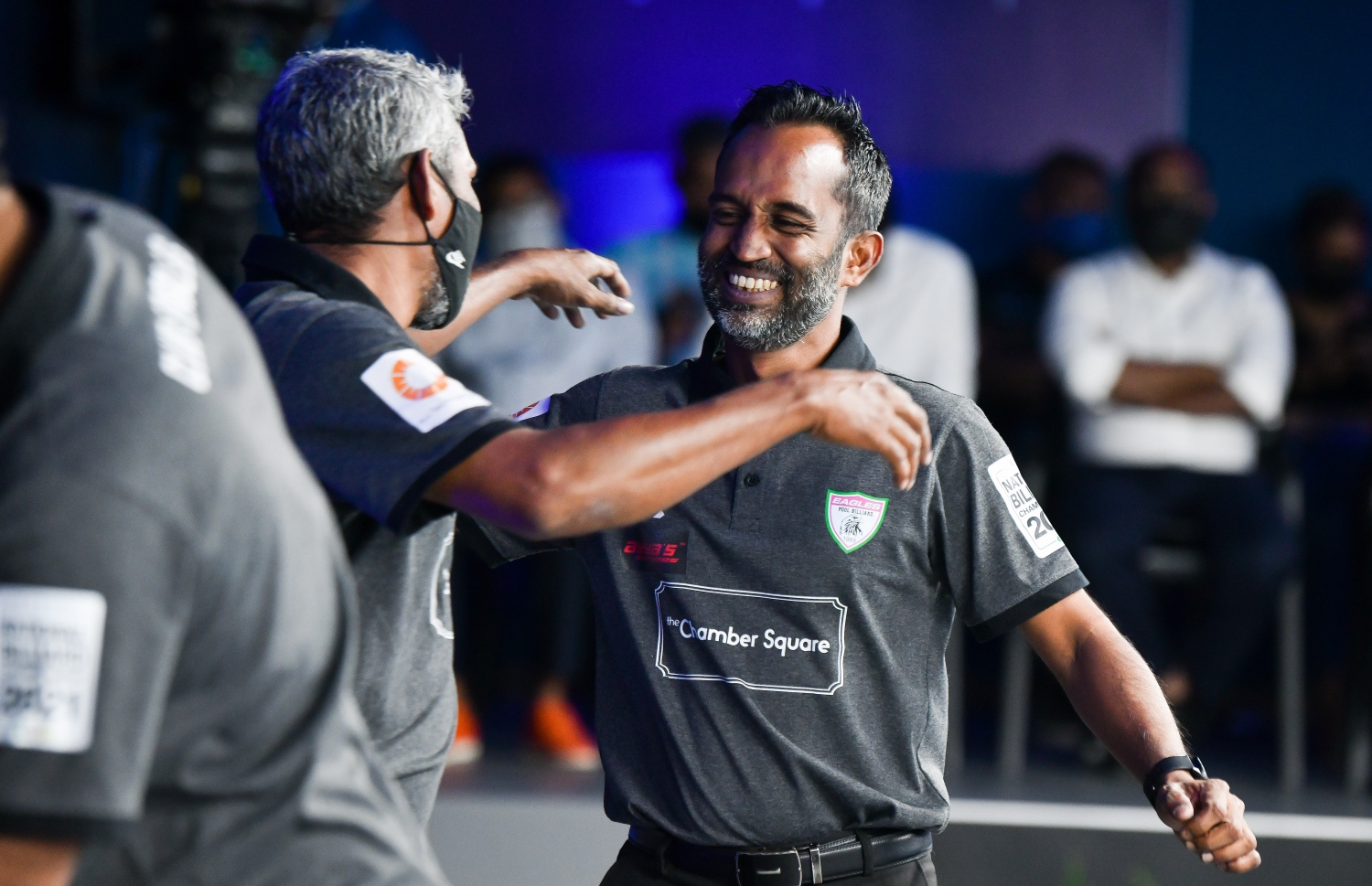 ކްލަބް އީގަލްސްގެ ކުޅުންތެރިން ރޭ އުފާފާޅު ކުރަނީ --- ފޮޓޯ: ފަޔާޒު މޫސާ/ މިހާރު