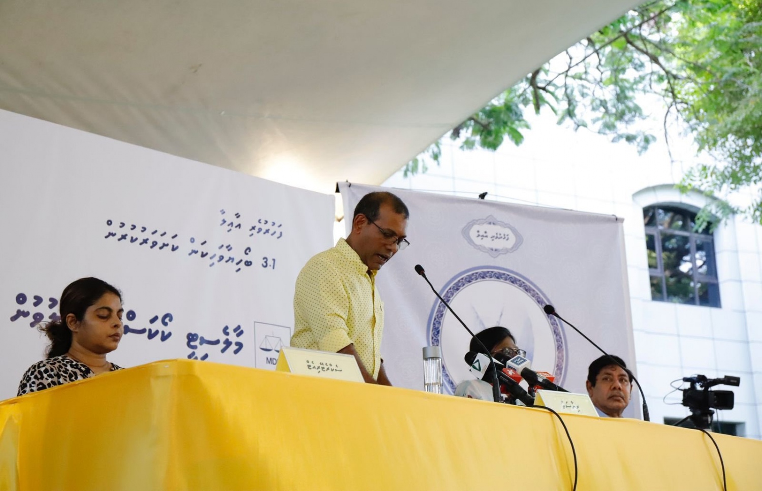 އެމްޑީޕީން މާލެ ރައްޔިތުންނާ އެކު މިއަދު ބޭއްވި ބައްދަލުވުމުގެ ތެރެއިން-- ފޮޓޯ: އެމްޑީޕީ