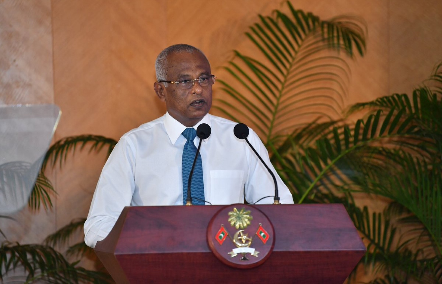 ރައީސް އިބްރާހިމް މުހައްމަދު ސޯލިހް: ރާއްޖޭގެ ހުރިހާ ރަށެއްގައި ފެނާއި ނަރުދަމާ ގާއިމްކުރުމުގެ މަސައްކަތް މިއަދު ވަނީ ކުންފުނިތަކާ ހަވާލުކޮށް ނިންމާފައި.