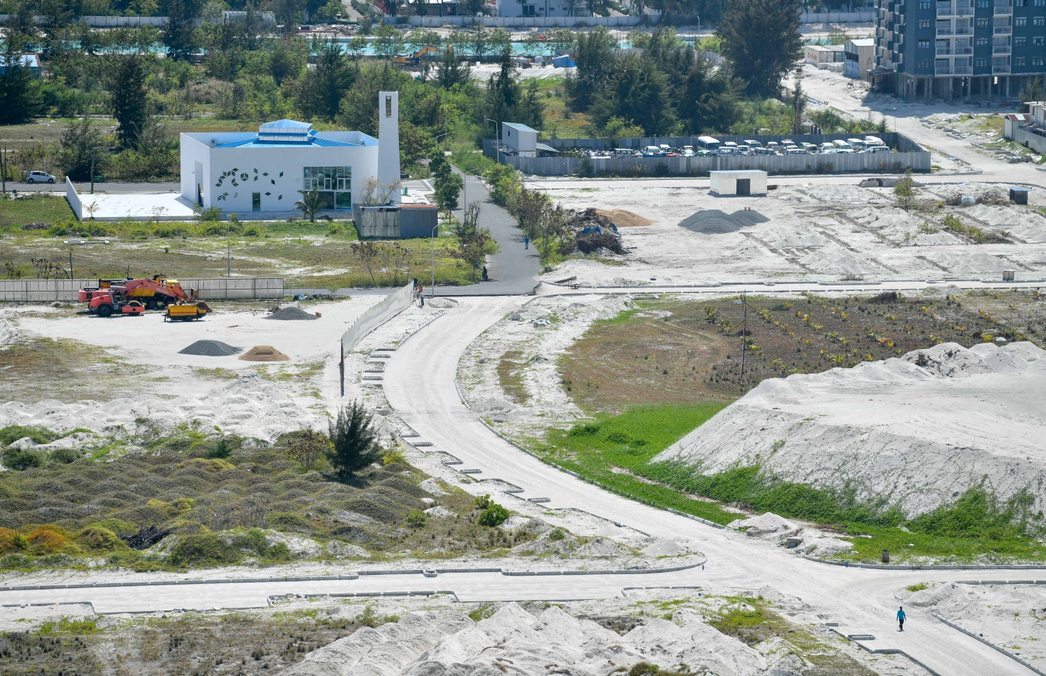 ހުޅުމާލެ ދެވަނަ ފިޔަވަހީގެ ހިއްކާފައިވާ ސަރަހައްދު: އެ ސަރަހައްދުން މީހުންނަށް ހިލޭ ގޯތި ދޭން ވަނީ އެދިފައި.-- ފަައިލް ފޮޓޯ: ނިޝާން އަލީ/ މިހާރު