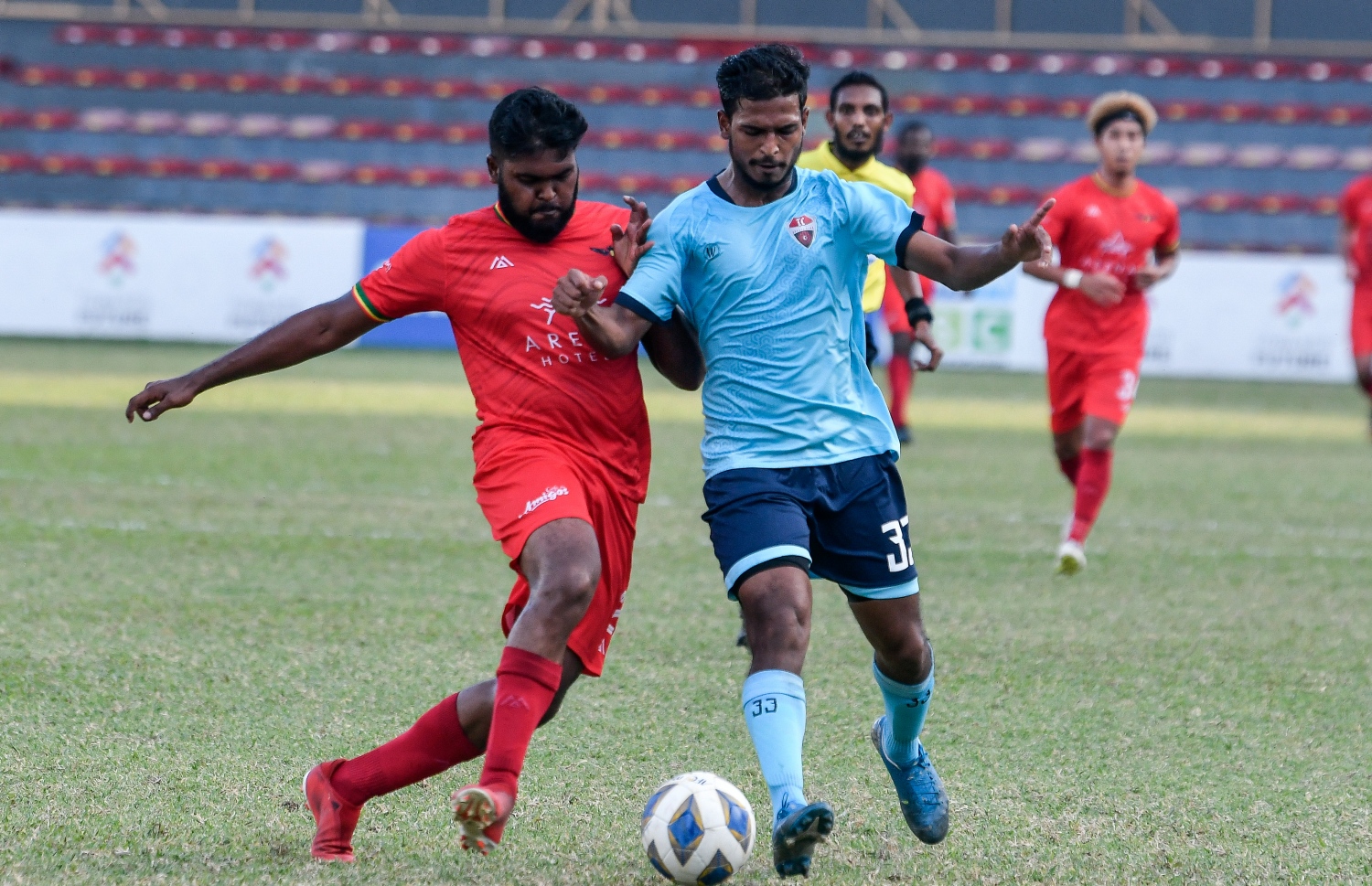 ޓީސީ އާއި ގްރާންޑޭ މިއަދު ހަވީރު ކުޅުނު މެޗުގެ ތެރެއިން --- ފޮޓޯ: ފަޔާޒު މޫސާ | މިހާރު