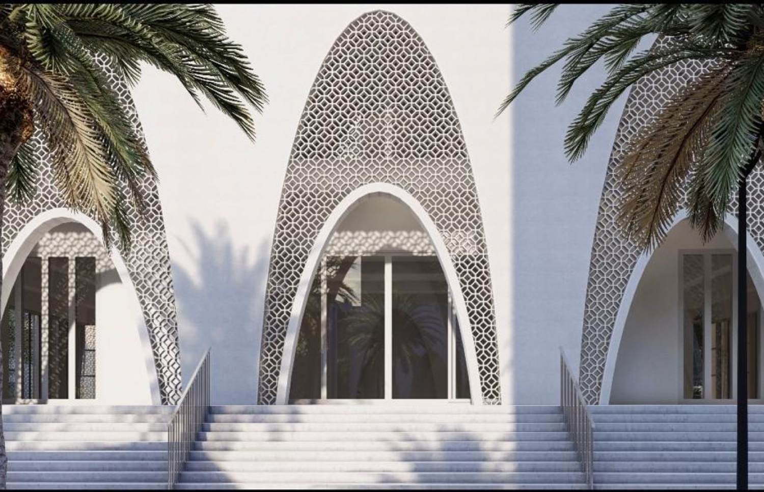 ހުޅުމާލެ ދެވަނަ ފިޔަވަހީގައި އިމާރާތްކުރަން ނިންމާފައިވާ މިސްކިތުގެ ޑިޒައިން.