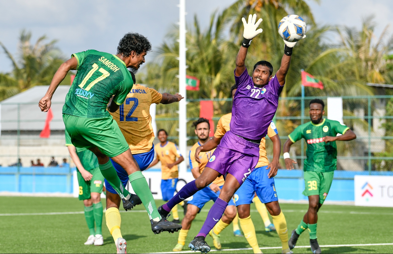 ވެލެންސިއާ އާއި މާޒިޔާ އަލިފުށީގައި މިއަދު ކުޅުނު ފައިނަލް މެޗުގެ ތެރެއިން --- ފޮޓޯ: ނިޝާން އަލި | މިހާރު