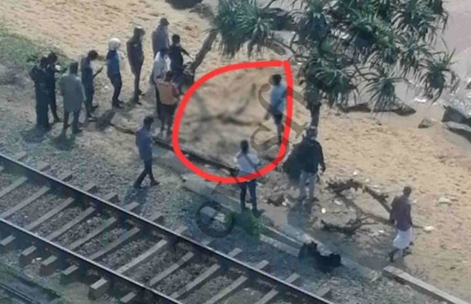 ލަންކާގެ ދެހިވަލަ ބީޗުން މިއަދު ފެނުނު ހަށިގަނޑެއް ކައިރީ ބަޔަކު މަޑުކޮށްލައިގެން