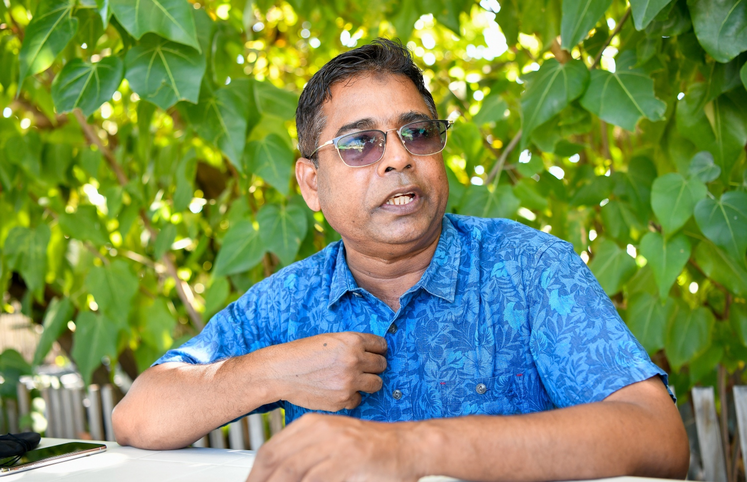 ފަތުހީ "މިހާރު"އާ ވާހަކަ ދައްކަވަނީ. -- ފޮޓޯ: ފަޔާޒް މޫސާ/ މިހާރު