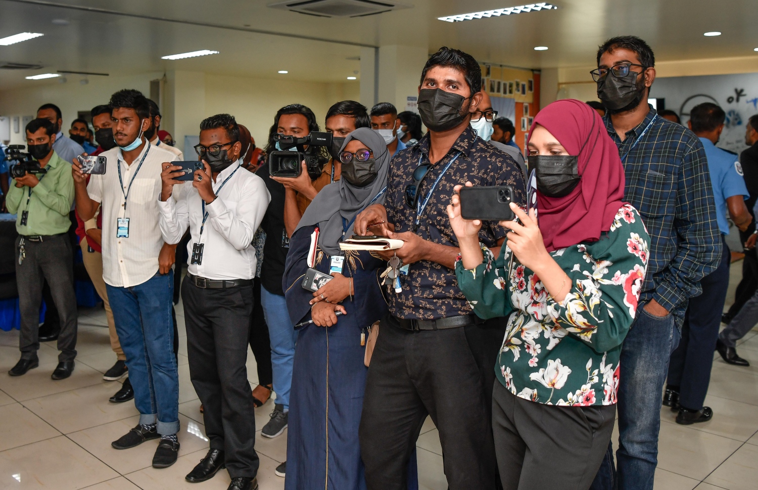 މަސްތުވާތަކެތީގެ ހާލަތާ ގުޅޭ ގޮތުން ފުލުހުން ބޭއްވި އިވެންޓުގައި އެކި މީޑިއާތަކުން ބައިވެރިވަނީ. -- ފޮޓޯ: ނިޝާން އަލީ/ މިހާރު