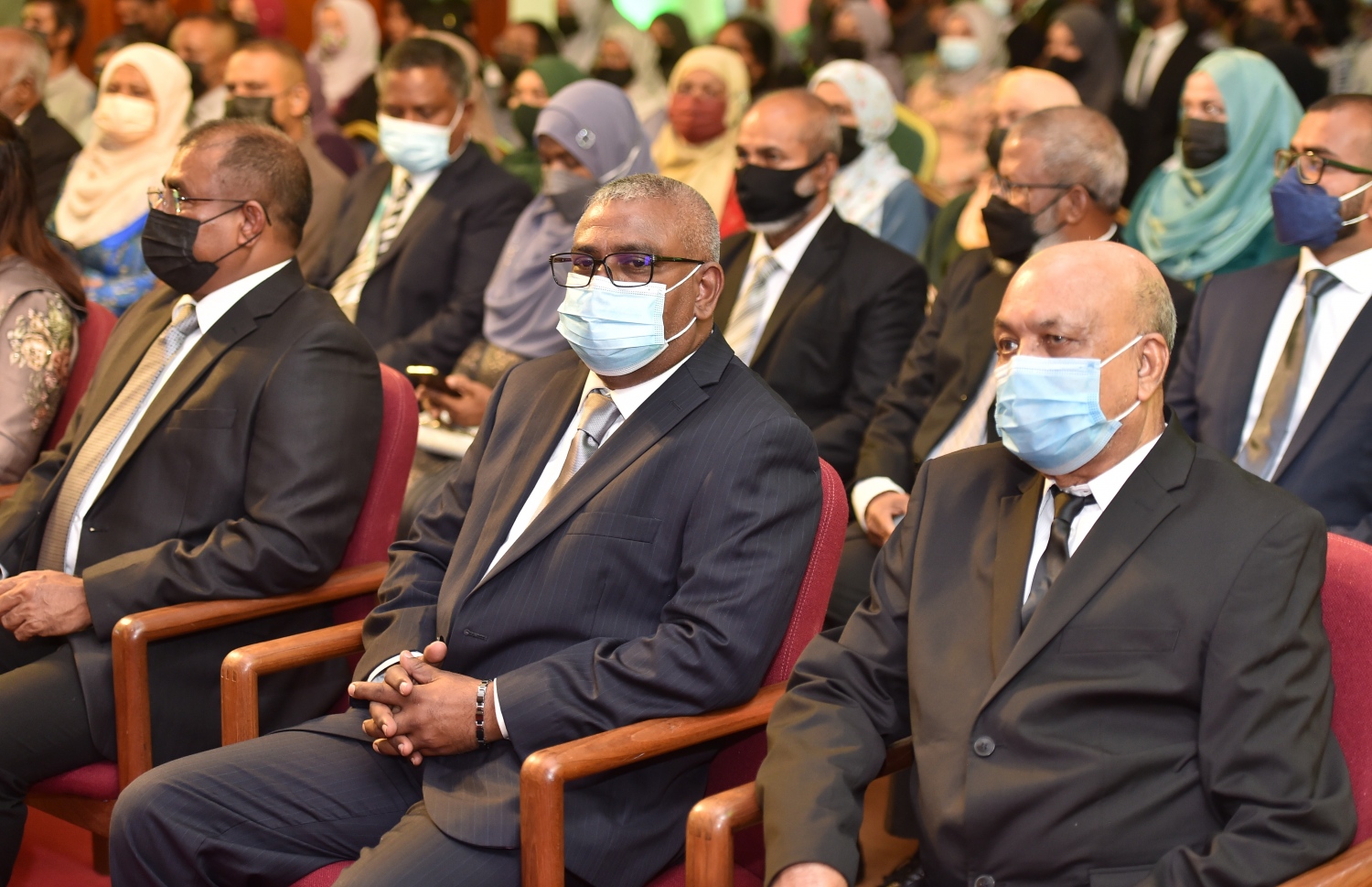 އަހުމަދިއްޔާ ސްކޫލަށް 40 އަހަރު ފުރުމުގެ މުނާސަބަތުގައި ބޭއްވި ކުލަގަދަ ރަސްމިއްޔާތު.-- ފޮޓޯ: ރައީސް އޮފީސް