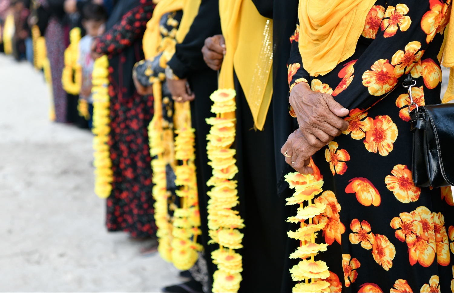 ފައްޔާޒަށް މަރުހަބާ ކިޔަން އެމްޑީޕީގެ މެމްބަރުން ތައްޔާރުވެގެން.---ފޮޓޯ: ނިޝާން އަލީ/ މިހާރު