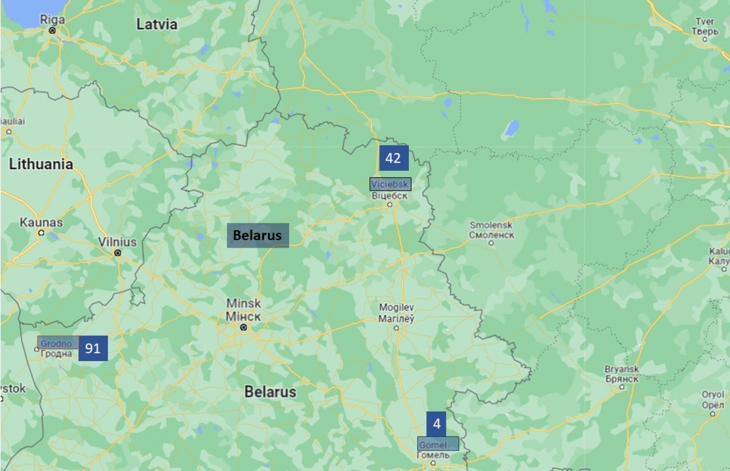 ބެލަރޫސްގައި ދިވެހިން ތިބި ހިސާބުތައް ފާހަގަކޮށްފައި