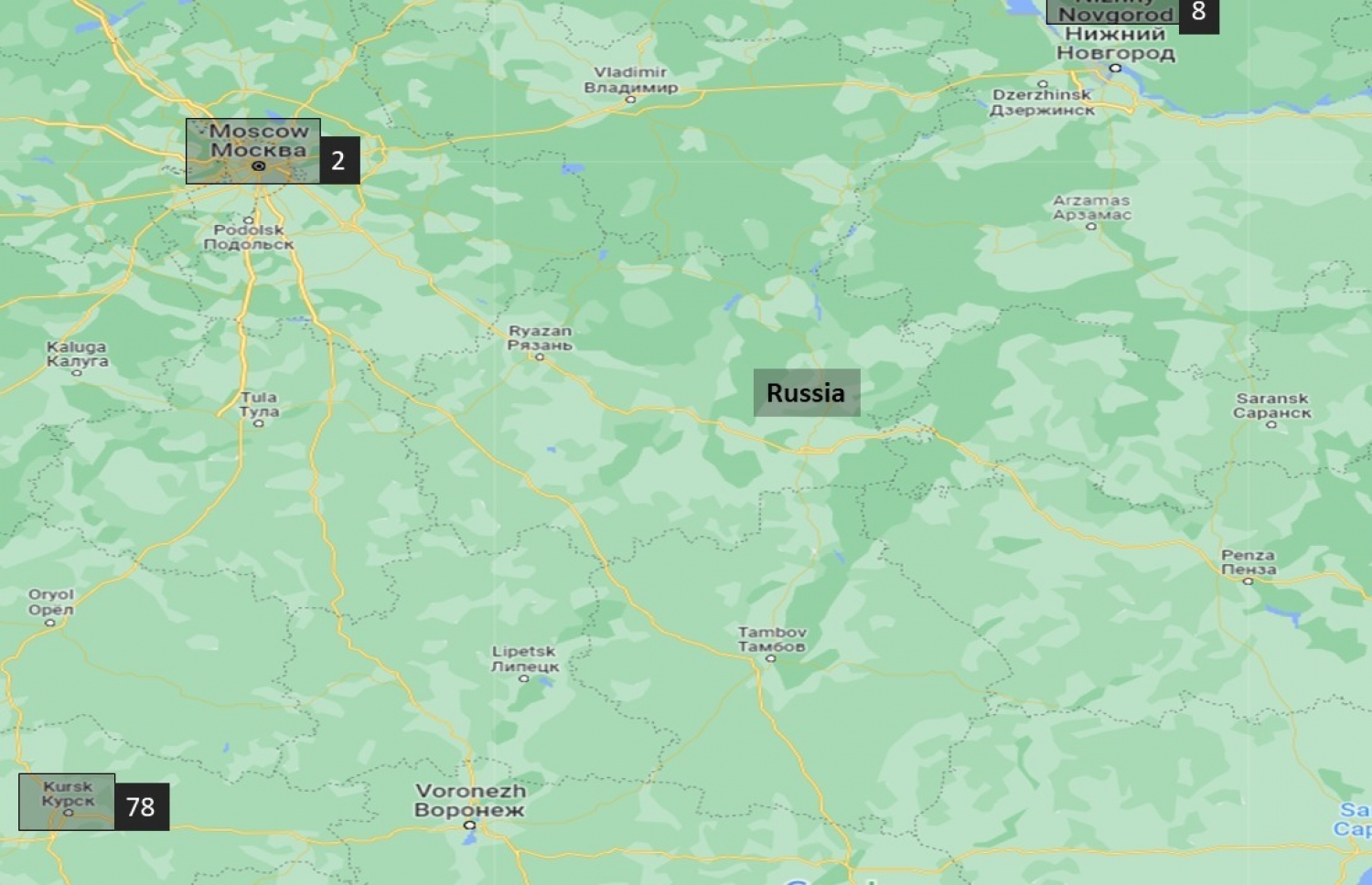 ރަޝިއާގައި ދިވެހިން ތިބި ހިސާބުތައް ކަޅު ކުލައިން ފާހަގަކޮށްފައި