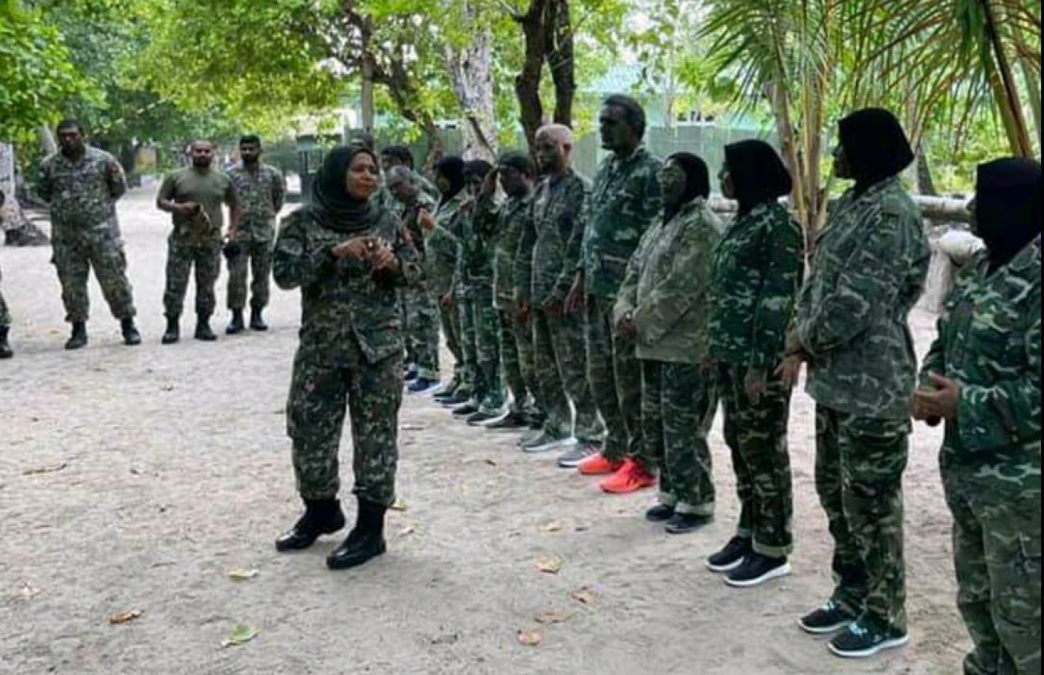 އެމްއެންޑީއެފްގެ ހިދުމަތުގައި 23 އަހަރުު ހޭދަވީ ސަމްހާ ތަމްރީނެއްގައި.