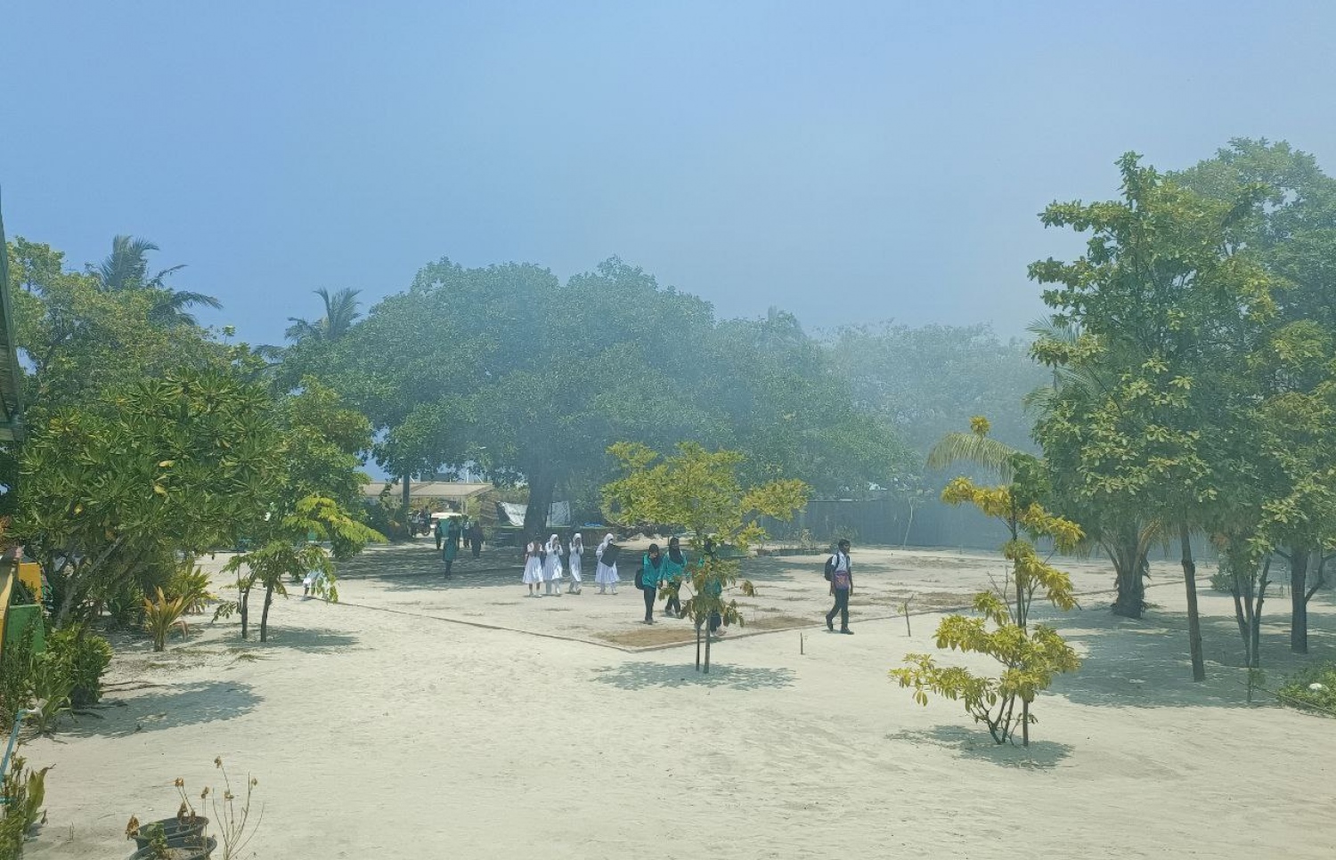 އުކުޅަހު ސްކޫލްގެ ތެރޭގައި ދުންބޯވެފައި.