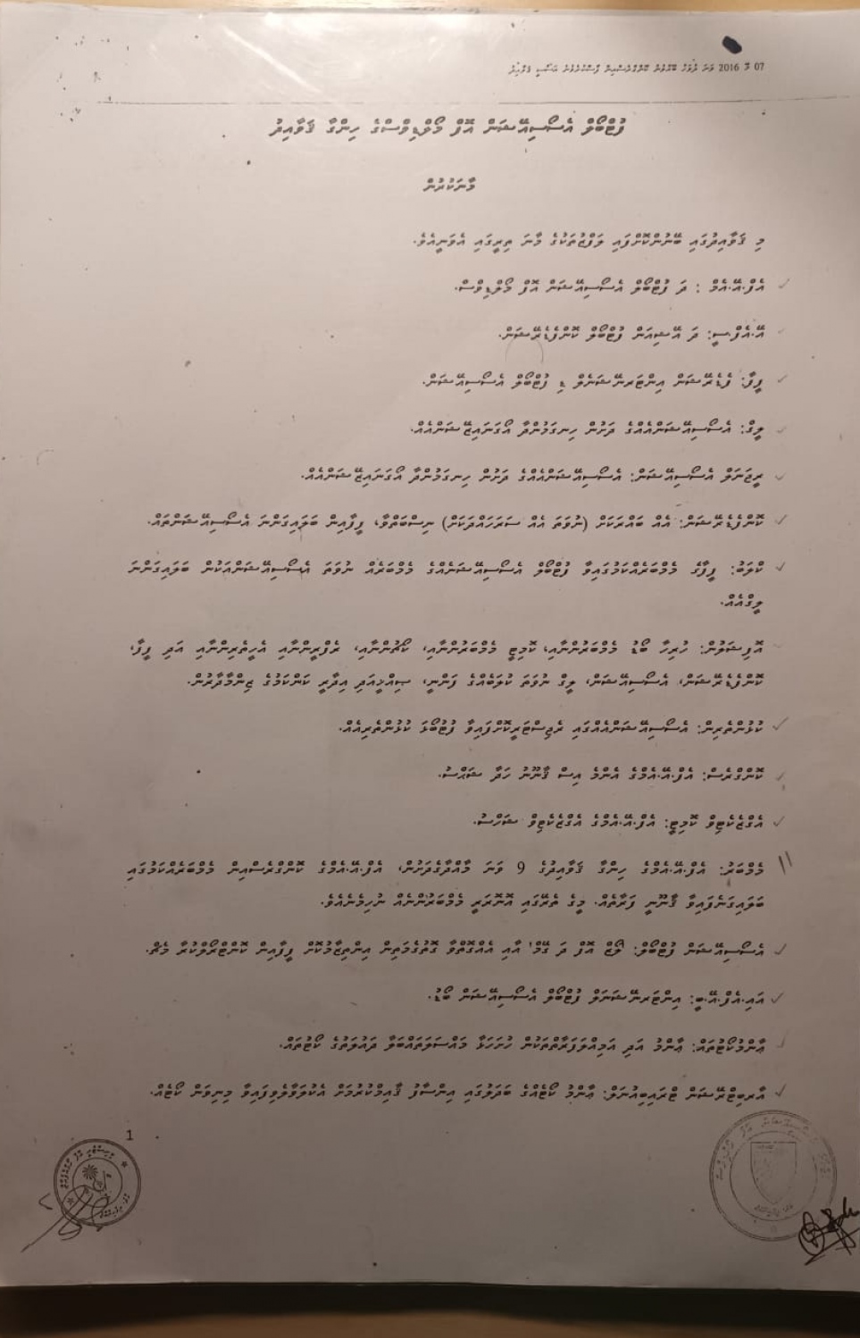 އެފްއޭއެންގެ އަސާސީ ގަވާއިދުގެ ސޮފްހާއެއްގެ ފޮޓޯއެއް