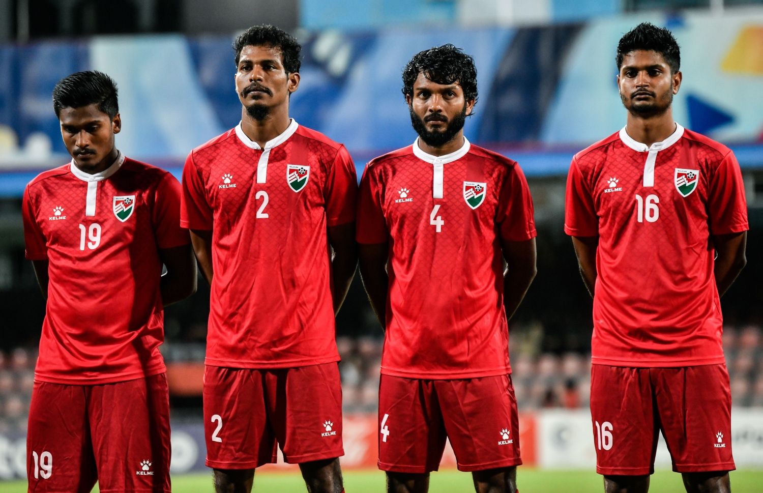 ގައުމީ ޓީމުގެ ބައެއް ކުޅުންތެރިން: ކްލަބްގައި މޮޅަށް ކުޅުނު ކުޅުންތެރިން ފުރަތަމަ 11 ގައި ހިމެނުމުން ތަފާތު ފެނުނު --- ފޮޓޯ: ފަޔާޒު މޫސާ | މިހާރު