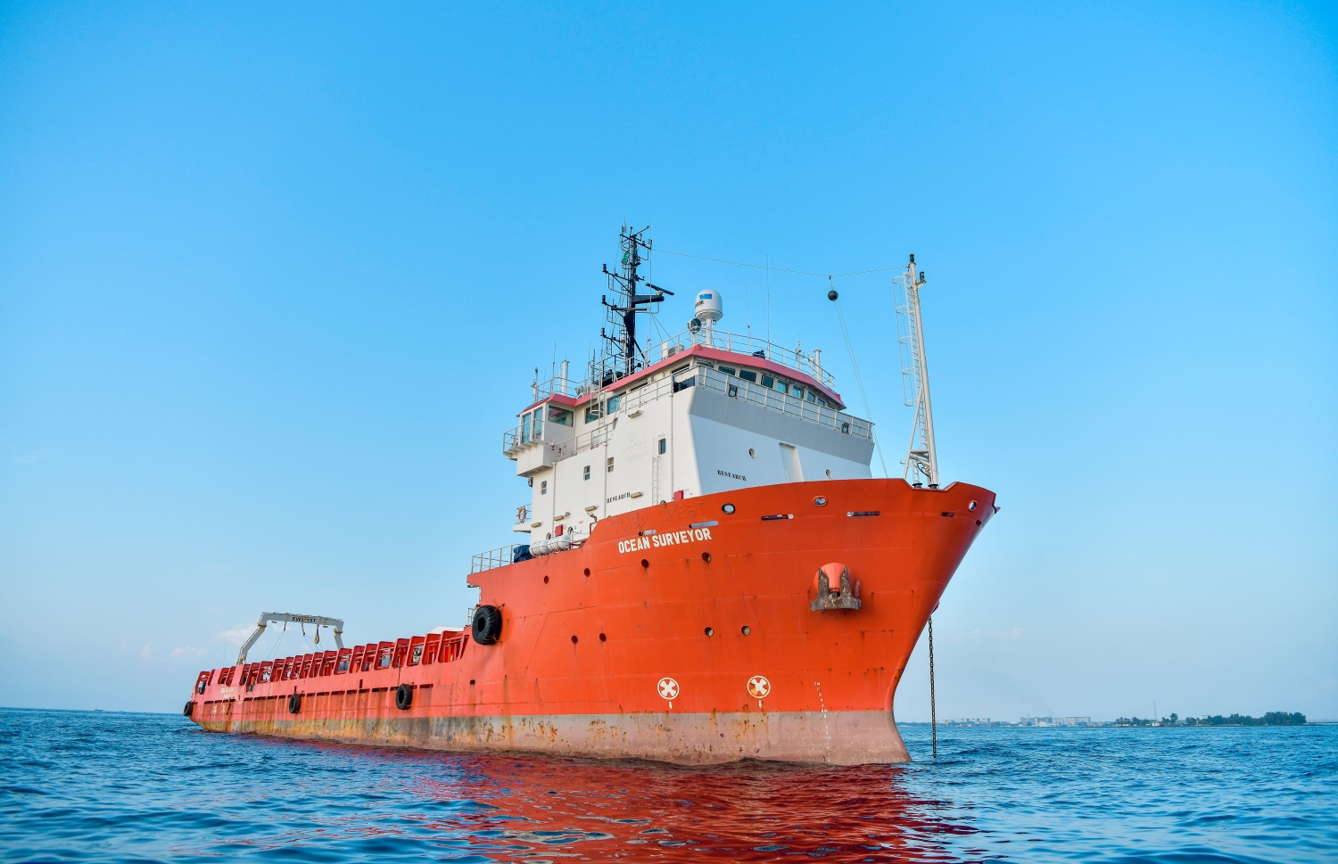 "އޯޝަން ސާވެއާ" ބޯޓު. މި ބޯޓު މެދުވެރިކޮށް ފެށި ސާވޭ އަންނަ މަހުގެ 11 ގައި ނިންމާލެވޭނެ--ފޮޓޯ:ފަޔާޒް މޫސާ/މިހާރު