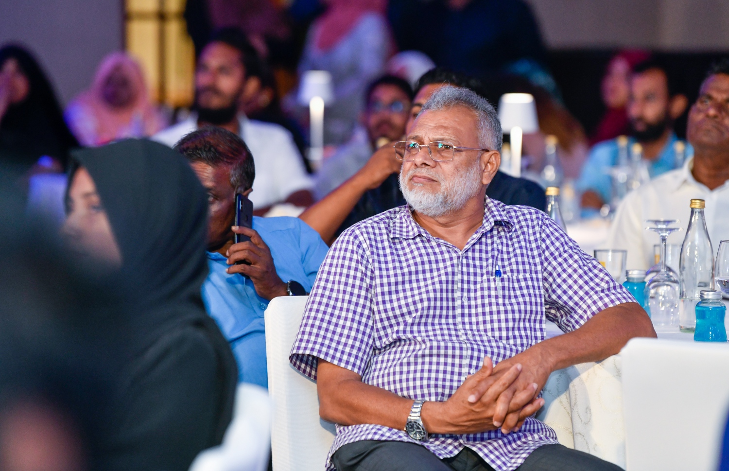 އެމްޕީއެލްގެ ޑިޖިޓަލައިޒޭޝަން ކެމްޕޭން ފެށުމުގެ ރަސްމިއްޔާތުގައި، އެ ކުންފުނީގެ ހިދުމަތް ހޯދާ ބައެއް ކުންފުނިތަކުގެ އިސް ބޭފުޅުން ބައިވެރިވެވަޑައިގަންނަވަނީ.--- ފޮޓޯ: ފަޔާޒު މޫސާ/މިހާރު