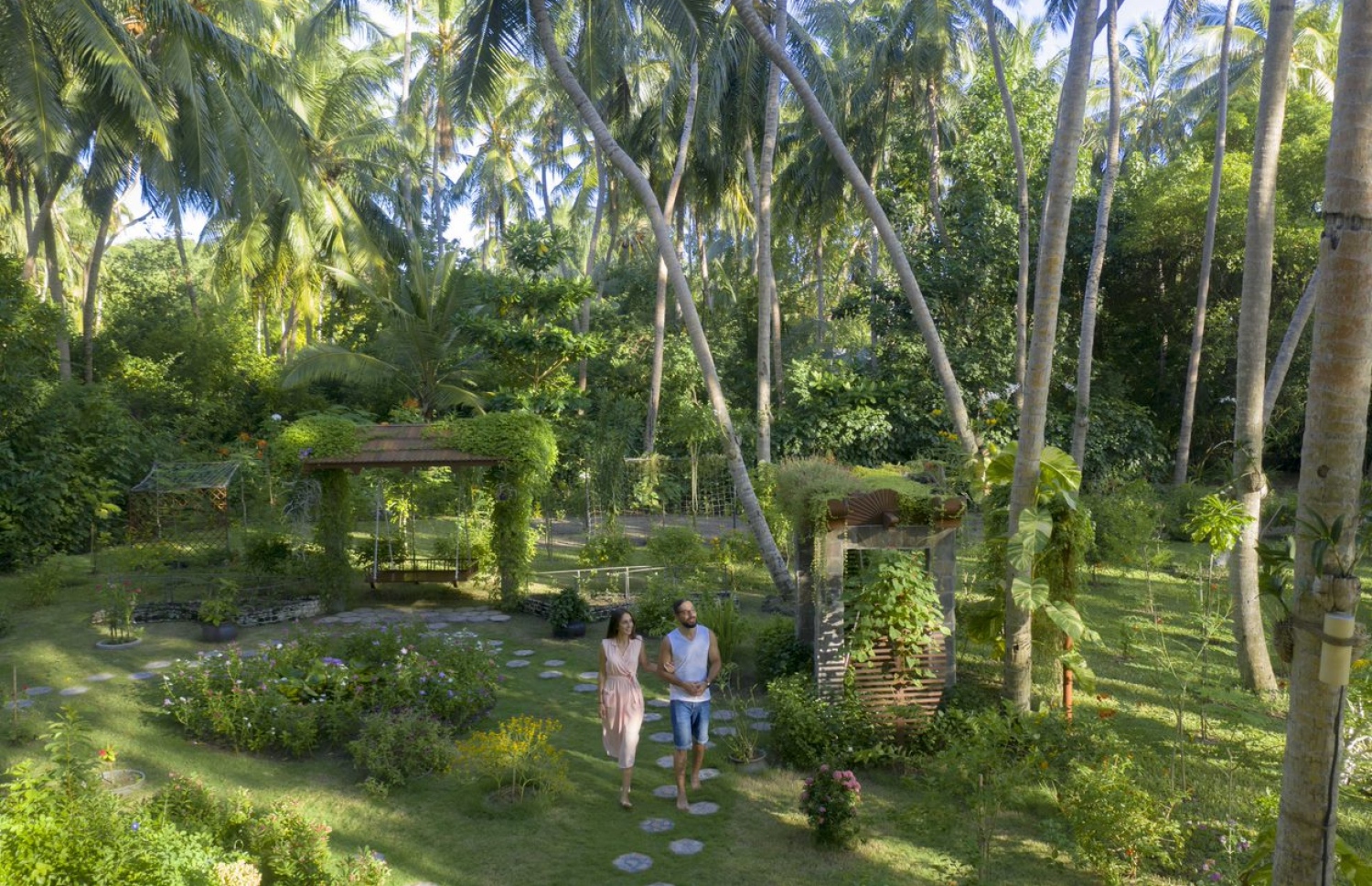 "ގްރީން ކީ"އެވޯޑް ލިބިފައިވާ ވިލާ ރިސޯޓުގެ ހިތްފަސޭހަ. ފެހި ބަގީޗާއެއް -- ފޮޓޯ: ވިލާ ގްރޫޕް