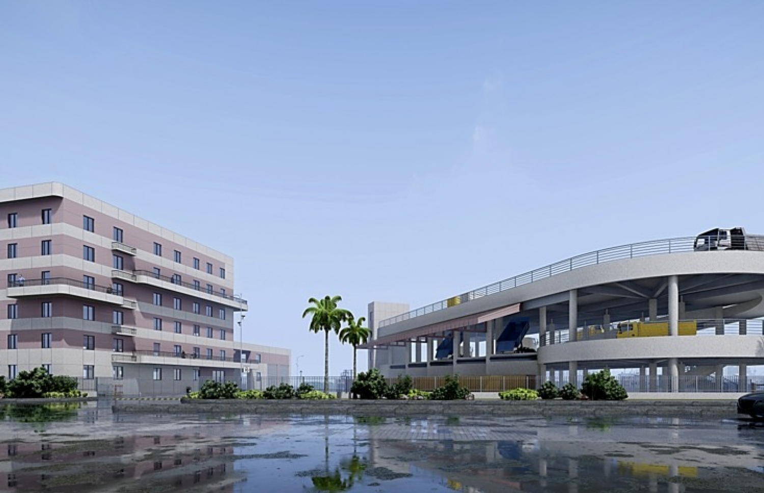 އިންޑަސްޓްރިއަލް ޒޯންގައި ހަދާ ވެމްކޯގެ ޓްރާންސްފާ ސްޓޭޝަންގެ ޑިޒައިން -- ފޮޓޯ: ތިމާވެއްޓާ ބެހޭ މިނިސްޓްރީ