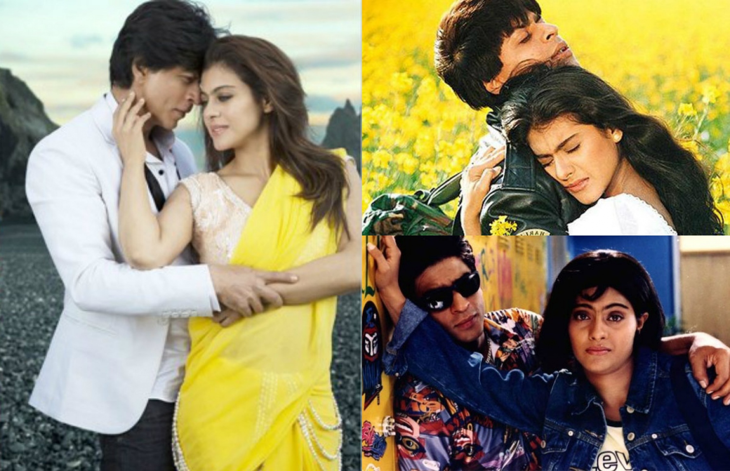 ޝާހުރުކް ހާނާއި ކާޖޮލް ކުޅުނު ބައެއް ފިލްމުތަކުގެ މަންޒަރުތަކެއް.