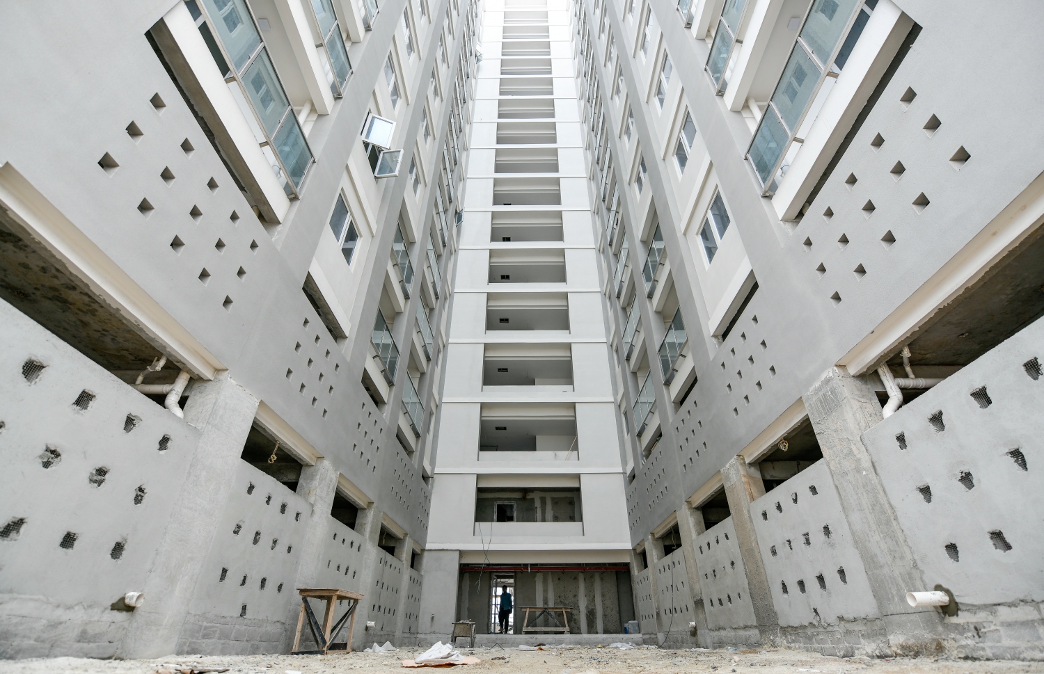 ސްޓެލްކޯ އިން ހުޅުމާލޭ ދެވަނަ ފިޔަވަހީގައި އިމާރާތްކޮށްފައިވާ ޓަވަރެއް-- ފޮޓޯ: ފަޔާޒު މޫސާ/ މިހާރު