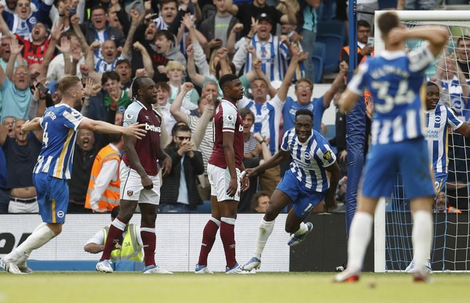 ވެލްވެކް، ވެސްޓް ހޭމް ކޮޅަށް ބްރައިތަންގެ ތިންވަނަ ލަނޑު ޖެހުމަށް ފަހު، ބްރައިތަން މިސީޒަން ނިންމާލީ ލީގުގެ ނުވަވަނައިގައި.-- ފޮޓޯ: އޭއެފްޕީ