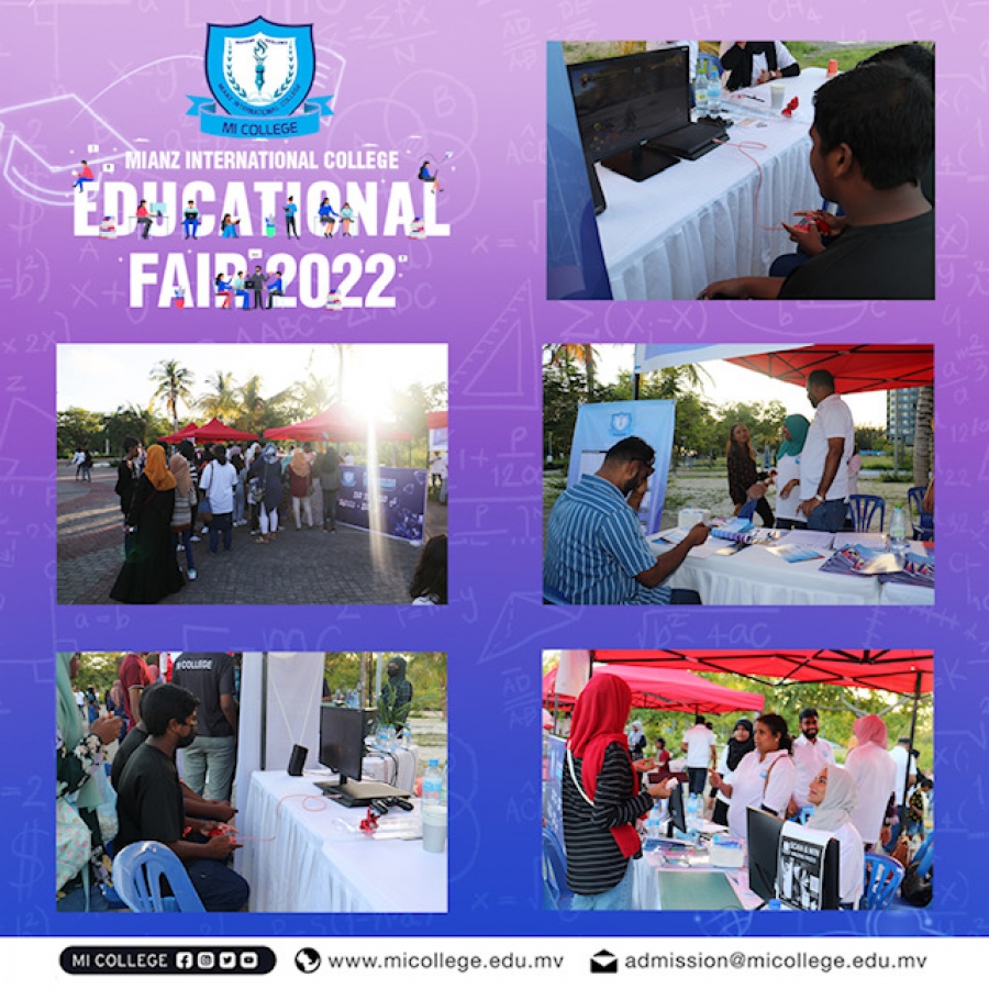 އެމްއައި ކޮލެޖުގެ ފެއާގައި، ކޯސްތައް ވެސް ވަނީ އިއުލާނު ކޮށްފައި. --ފޮޓޯ: އެމްއައި ކޮލެޖު