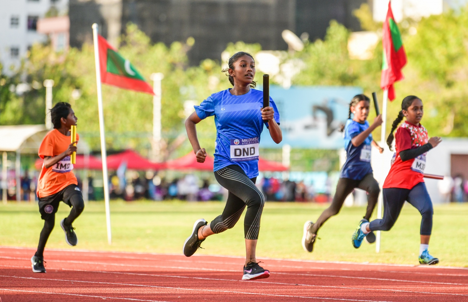 މިހާރު ކުރިއަށްދާ އިންޓަ ސްކޫލް އެތުލެޓިކްސް މުބާރާތުގައި އެތުލީޓަކު ވާދަކުރަނީ --- ފޮޓޯ: ފަޔާޒު މޫސާ | މިހާރު