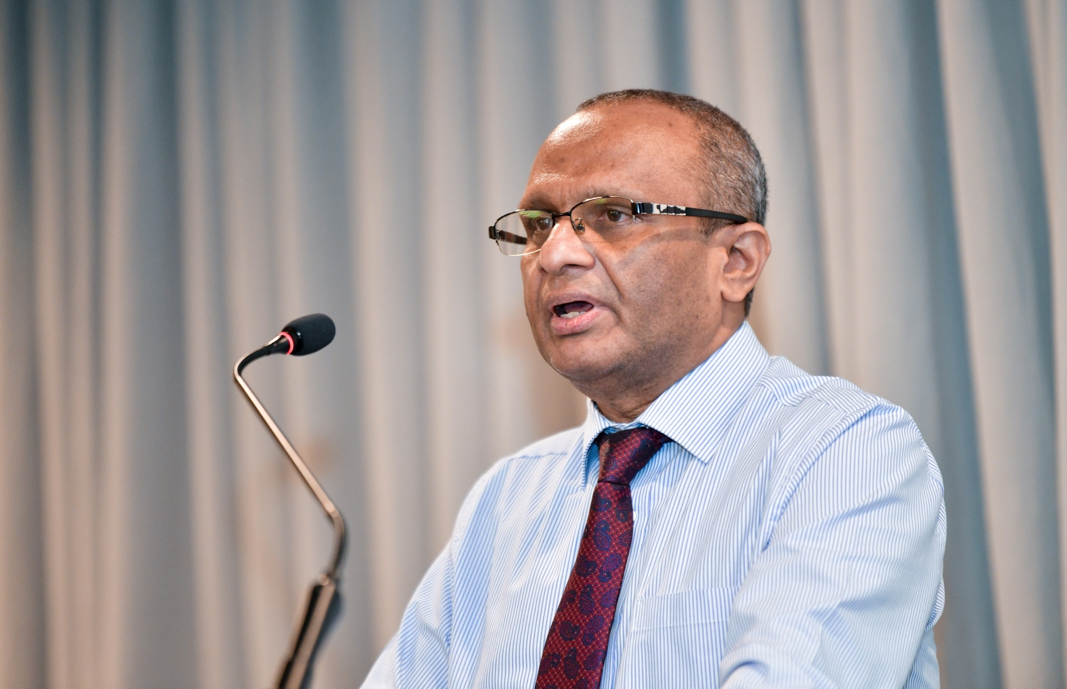 މިއަދުގެ ރަސްމިއްޔާތުގައި ފަނޑިޔާރު ސުއޫދު ވާހަކަފުޅު ދައްކަވަނީ.---ފޮޓޯ: ފަޔާޒު މޫސާ| މިހާރު