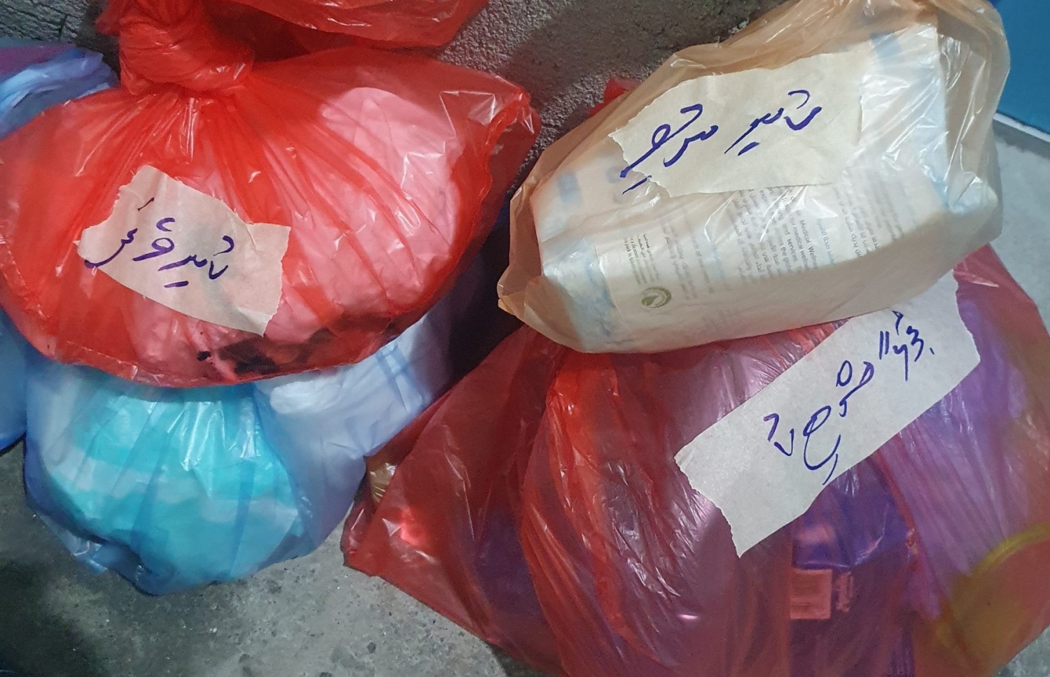 ގޭބިސީއަކުން މިއަދު ކުނި ނެރެފައި ހުރިއިރު އެކި ބާވަތްތައް ވަކިކޮށް ކޮތަޅަށް އަޅާފައި.