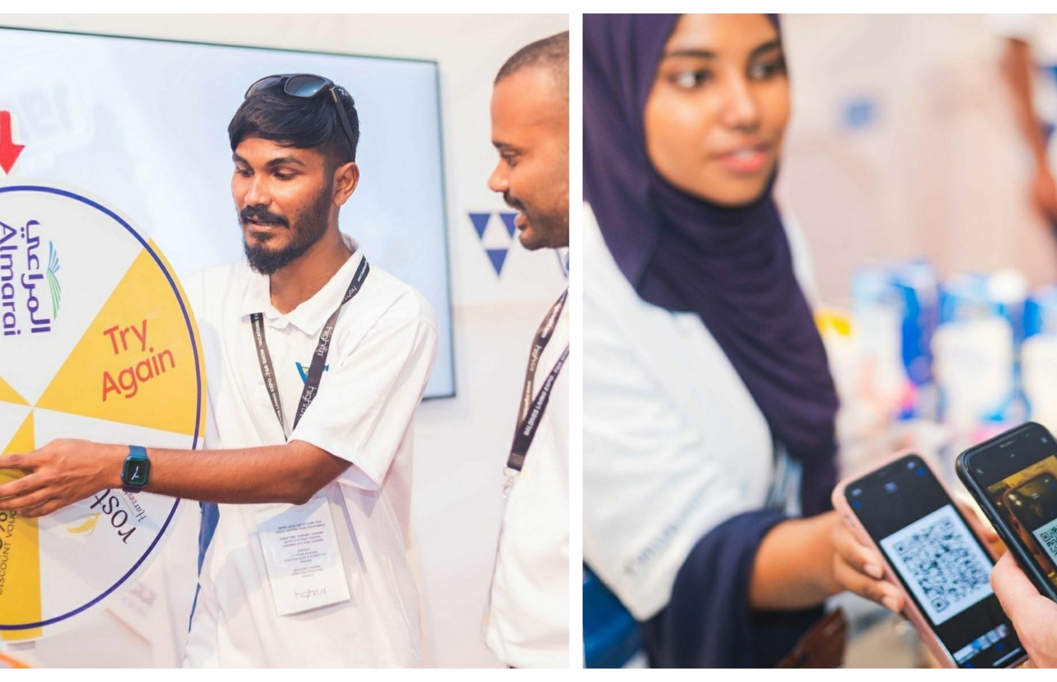 އެފްއެންޑްބީ ޝޯގައި ވިލާ މާޓުގެ ސްޓޯލުން 'ސްޕިން ދަ ވީލް' ގޭމުގައި ބައިވެރިވެ ތަފާތު އެކި އިނާމުތަކާއި ޑިސްކައުންޓް ތައް ---ފޮޓޯ: ވިލާ މާޓް