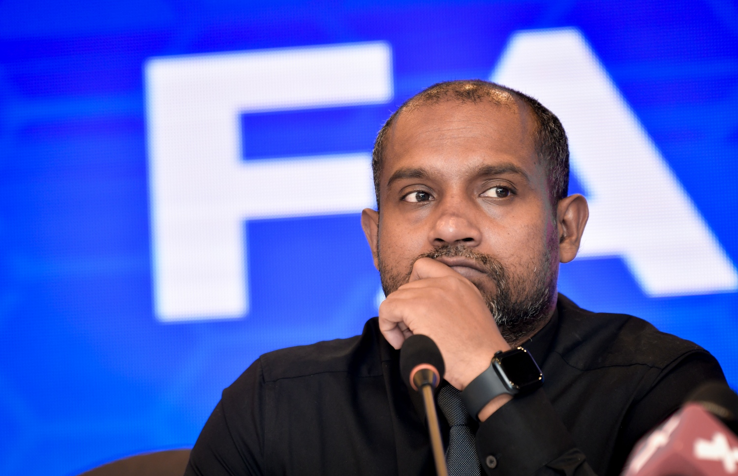 އެފްއޭއެމްގެ އަހަރީ ކޮންގްރެސްގައި އެ އެސޯސިއޭޝަންގެ ޖެނެރަލް ސެކްރެޓަރީ ހުސައިން ޖަވާޒް ބައިވެރިވެވަޑައިގަންނަވަނީ.--- ފޮޓޯ: ނިޝާން އަލީ/މިހާރު