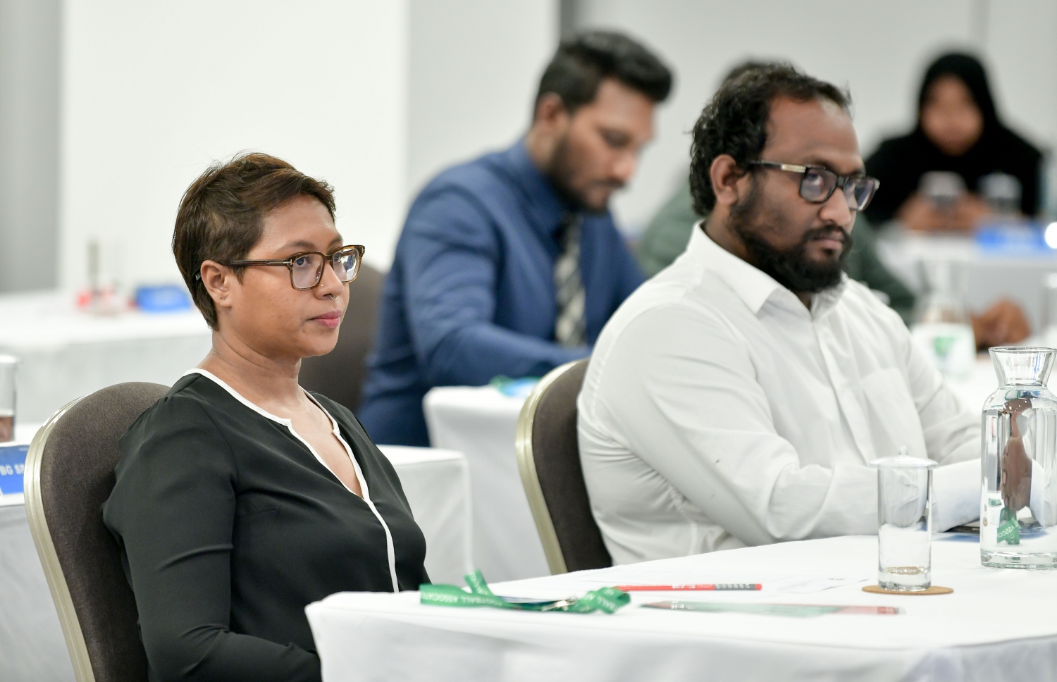 އެފްއޭއެމްގެ އަހަރީ ކޮންގްރެސްގައި ބައިވެރިވި ބައެއް ކްލަބްތަކުގެ އޮފިޝަލުން.--- ފޮޓޯ: ނިޝާން އަލީ/މިހާރު