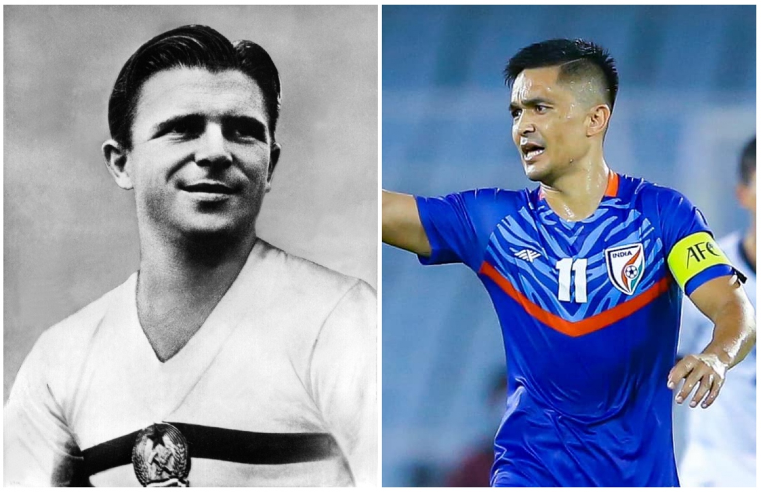 ޗެތުރީ (ކ) އަދި ޕުސްކަސް (ވ). ދެ ކުޅުންތެރިން ވެސް ވަނީ ގައުމީ ޓީމަށް 84 ލަނޑު ޖަހައިދީފައި.--