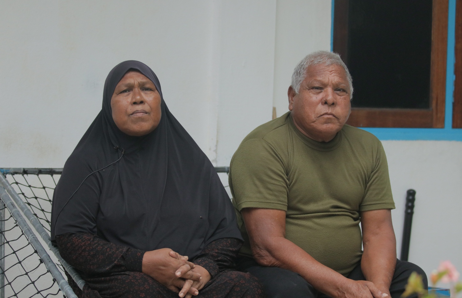 ހާއިފްގެ ބައްޕަ އަހްމަދު އާއި މަންމަ ހާމިދާ --- ފޮޓޯ: ހައްވާ އަމާނީ އަބްދުﷲ