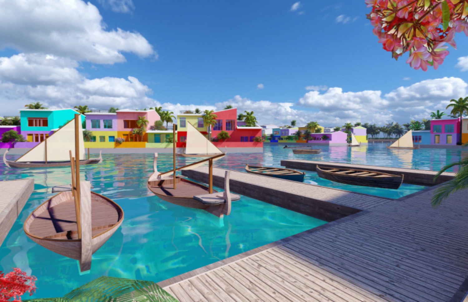 ފްލޯޓިން ސިޓީ ޕްރޮޖެކްޓުގެ ކުރެހުމެއް.