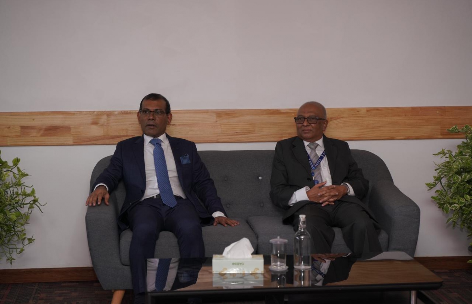 އިއްޔެގެ ކޮންފަރެންސްގައި ރައްޔިތުންގެ މަޖިލީހުގެ ރައީސް މުހައްމަދު ނަޝީދު ބައިވެރިވެވަޑައިގަންނަވަނީ ---ފޮޓޯ: ވިލާ ކޮލެޖް