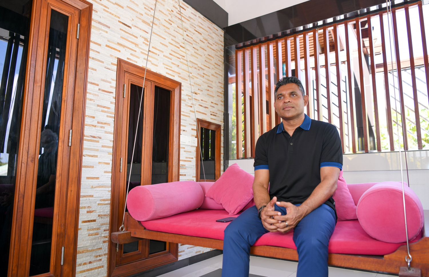 ނައިބު ރައީސް އަމިއްލަ ގެކޮޅުގައި ހެއްދެވި އުނދޯއްޔެއްގައި. -- ފޮޓޯ : ފަޔާޒް މޫސާ | މިހާރު