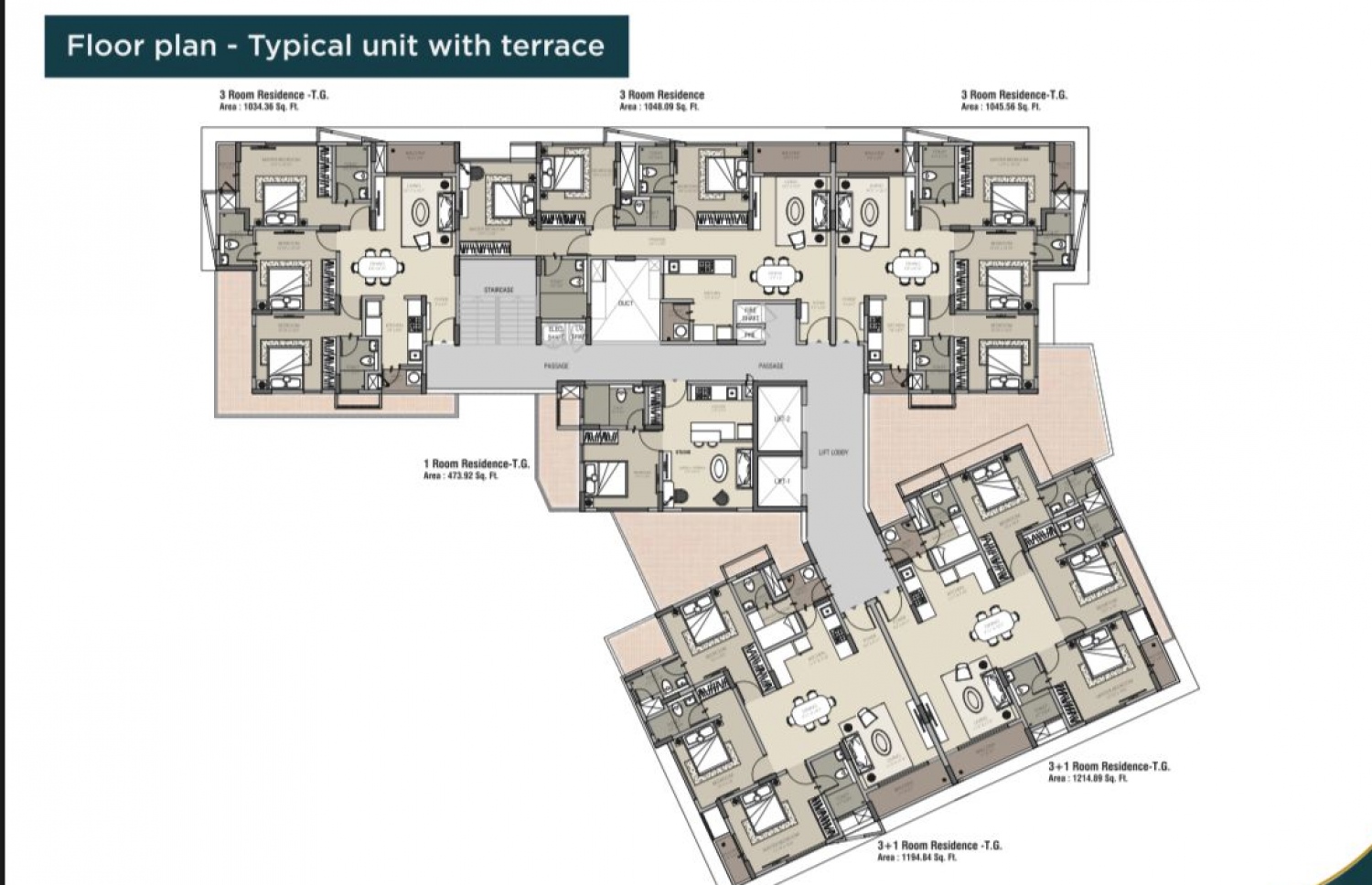 ޓާޓާގެ އިމާރާތުގެ ފްލޯ ޕްލޭން.