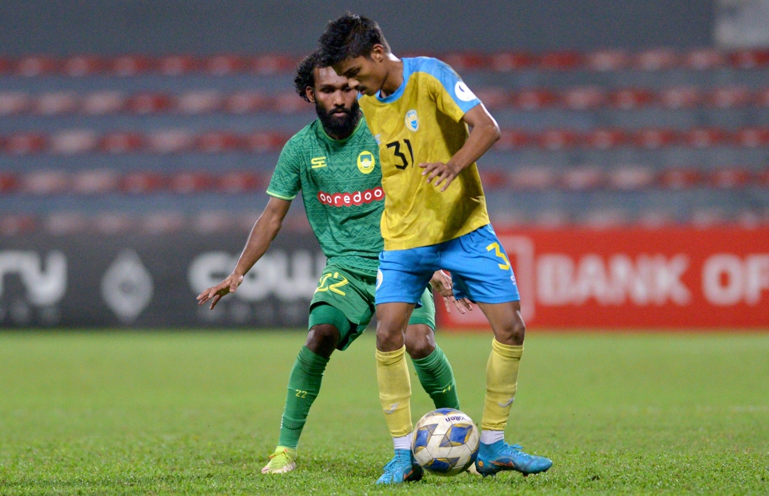 މާޒިޔާ އާ ދެކޮޅަށް ވެލެންސިއާ ކުޅުނު މެޗެއްގެ ތެރެއިން: ލީގުގެ ދެވަނަ ބުރުގައި މާޒިޔާއިން ވަނީ ވެލެންސިއާގެ މައްޗަށް 13-0 ން މޮޅުވެފަ --- ފޮޓޯ: އެފްއޭއެމް