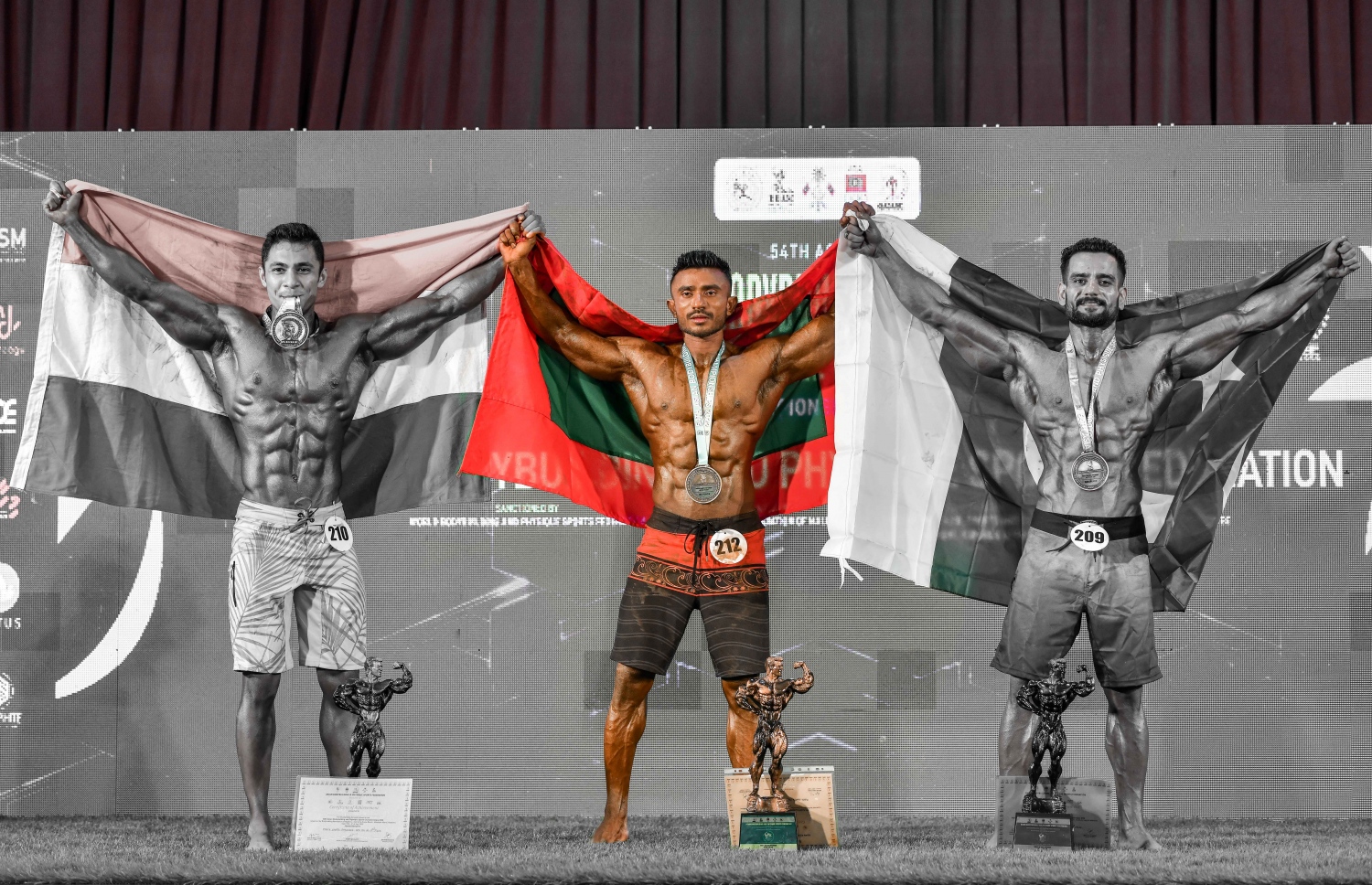 އޭޝިއަން ބޮޑީ ބިލްޑިން ޗެމްޕިއަންޝިޕްގެ ފުރަތަމަ ދުވަސް