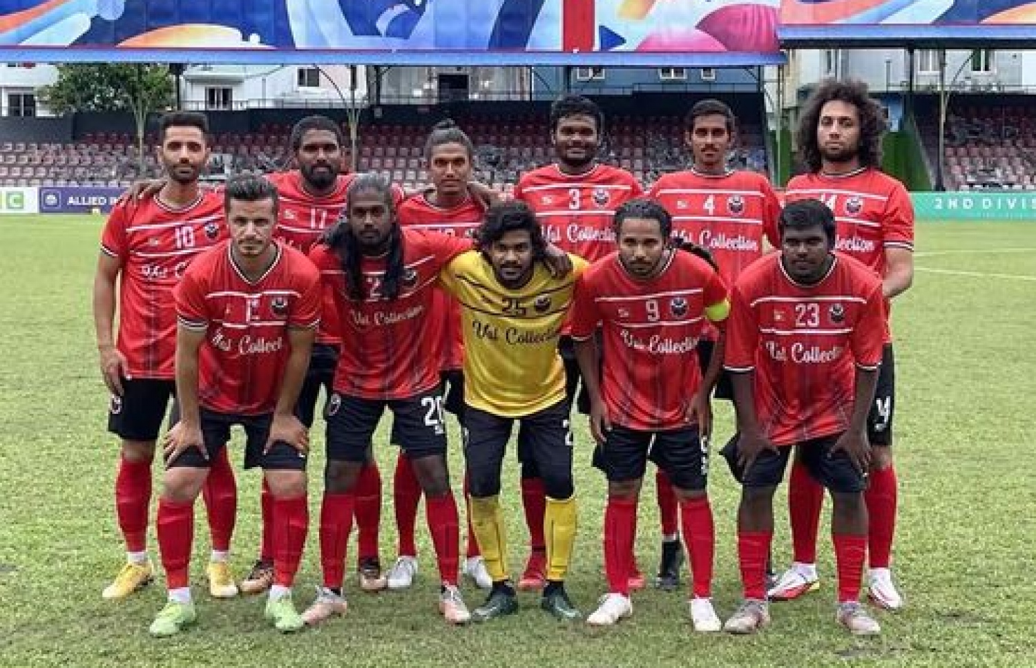 ބިސްބުރު ސްޕޯޓްސް މިއަދުގެ މެޗަށް ނެރުނު ފުރަތަމަ 11.-- ފޮޓޯ: ބިސްބުރު ސްޕޯޓްސް