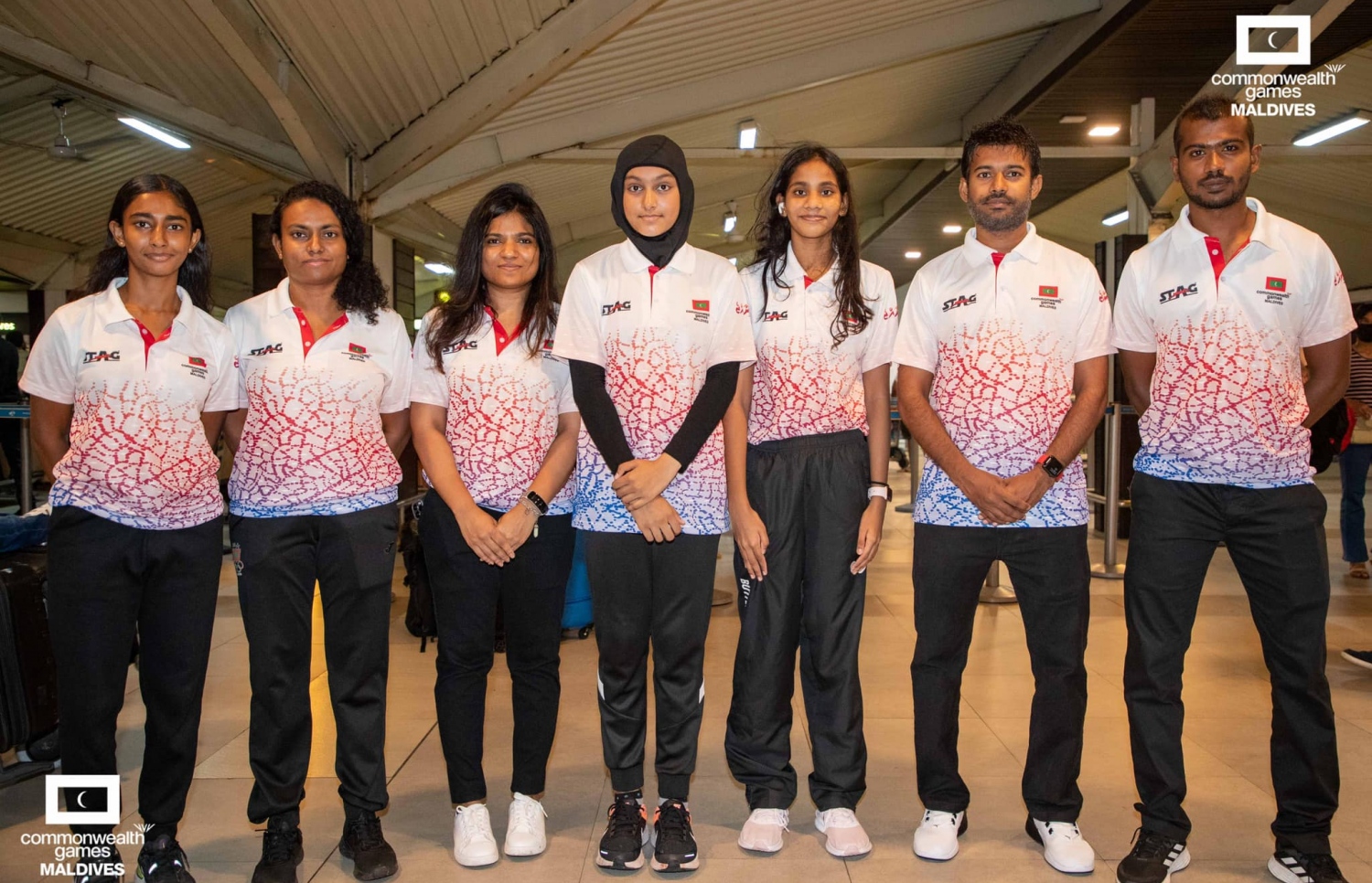 ކޮމަންވެލްތު ގޭޟްސްގައި ވާދަކުރާ ރާއްޖޭގެ ޓީޓީ ޓީމު:  އެ ޓީމު ގޭޟްސްގައި ވާދަކުރަނީ ރޭންކިންގައި ރާއްޖެ އަޮތް މގަމުގެ ސަބަބުން --- ފޮޓޯ: އެމްއޯސީ