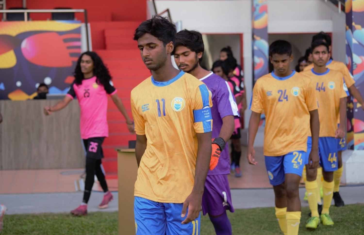 އެފްއޭއެމް 19 އަހަރުން ދަށުގެ މުބާރާތުގައި ވެލެންސިއާގެ ކެޕްޓަން ބޭންޑް އަޅައިގެން އާމިން ދަނޑަށް ނުކުންނަނީ: ފޮޓޯ އެފްއޭއެމް | އިޔާން ފޮޓޯ ގްރަފީ