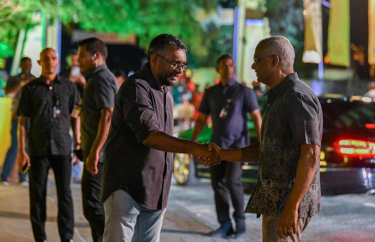 ކޮންގްރެސް ނިންމުމުގެ ރަސްމިއްޔާތަށް ރައީސް އިބްރާޙިމް މުހައްމަދު ސޯލިހު ވަޑައިގަތުމުން، އެމްޑީޕީ ޗެއާޕާސަން މަރުހަބާ ދަންނަވަނީ -- ފޮޓޯ: ފަޔާޒު މޫސާ | މިހާރު