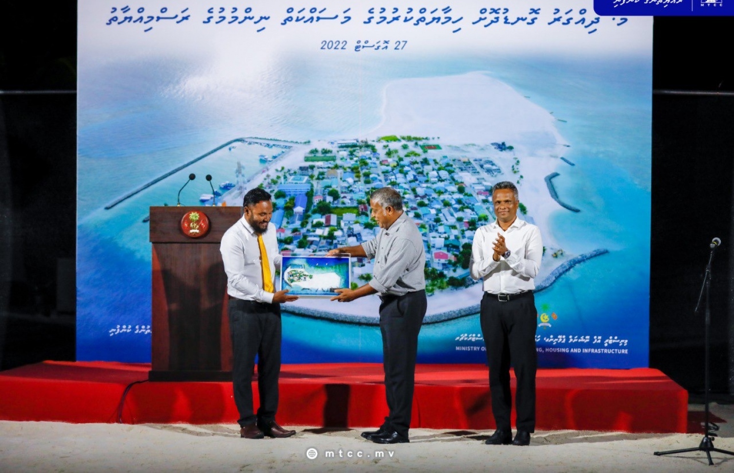 އެމްޓީސީސީން ގޮނޑުދޮށް ހިމާޔަތް ކުރުމުގެ ތްރީޑީ ކުރެހުން ކައުންސިލަށް އަރުވަނީ--ފޮޓޯ: އެމްޓީސީސީ