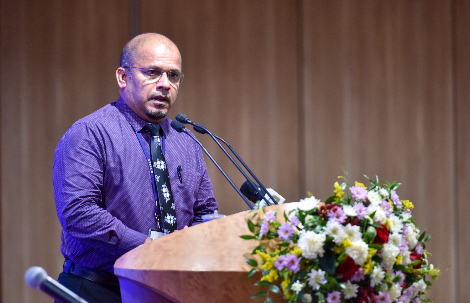 މިއަދުގެ ރަސްމިއްޔާތުގައި ސްޓެލްކޯގެ އެމްޑީ ޝަރީފް ވާހަކަދައްކަވަނީ ---ފޮޓޯ؛ ފަޔާޒް މޫށާ | މިހާރު