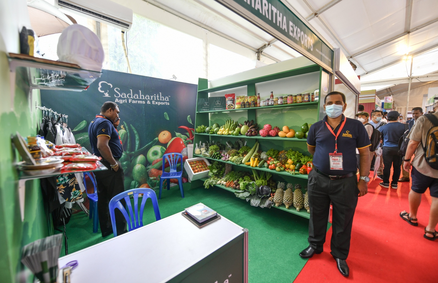 ރާއްޖޭގައި ބާއްވާ ފުޑް އެންޑް ހޮސްޕިޓައިލިޓީ އޭޝިއާ މޯލްޑިވްސް ފެއާގެ ސްޓޯލެއް --. ފޮޓޯ: ނިޝާން އަލީ/މިހާރު